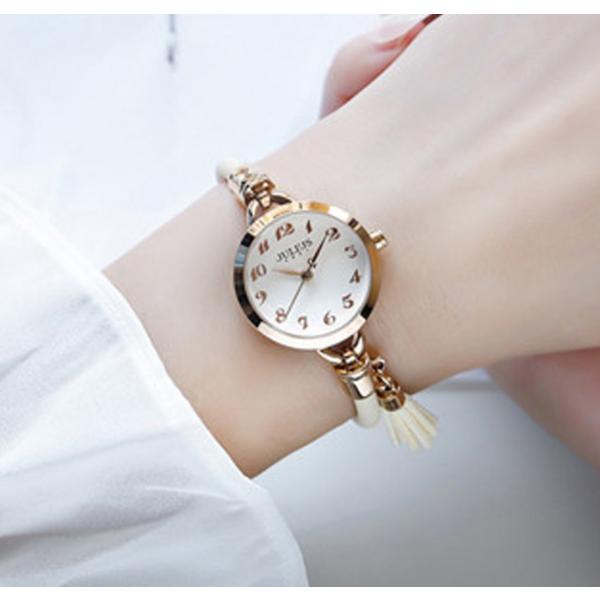JULIUS Women's Leather Tassel Wrist Watch JA-994
