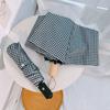 Simple Checkered Black Sun Umbrella, Sunshade Umbrella, Rain Umbrella, Sun Protection, Uv Protection, Black Coating, Automatic 70% off Umbrella