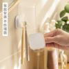 Toothbrush Hanger Wall-Mounted Non-Punching Wall-Mounted Toothbrush Cup Dust-Proof Drain Toothbrush Storage Rack