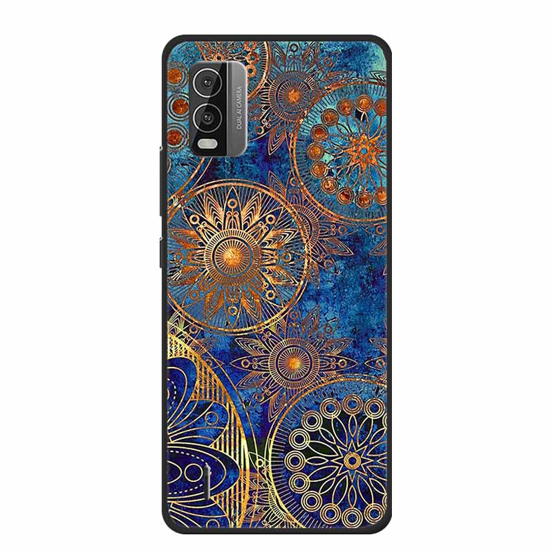 For Nokia C110 C210 C300 Case Soft black Silicone Bumper TPU Phone Wolf Cat Flower CaseS For C110 210 300 Shock proof Bumper TPU