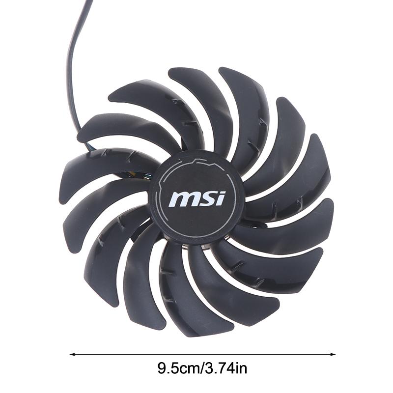 Video Card Fan For Msi Geforce Rtx 3070 3060 3060Ti Ventus 2X Oc 95Mm Pld10010S12Hh Rtx3060 Rtx3070 Rtx3060Ti Gpu Cooling Fan