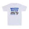 Fishing Master Baiter Funny Humour Novelty Fisherman Gift Men's Cotton T-Shirt