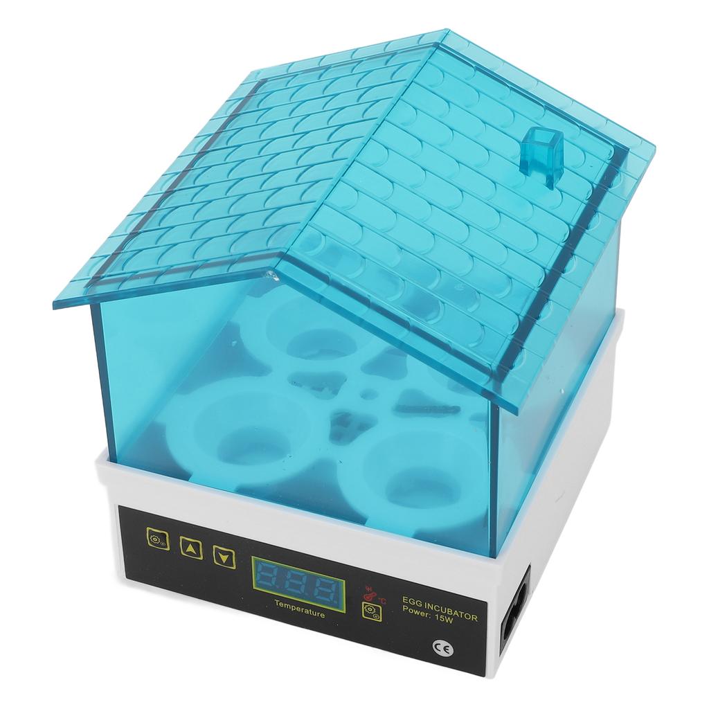 Small Egg Incubator 4 Egg Slots Adjustable Temperature Humidity Portable Automatic Hatching Egg Incu