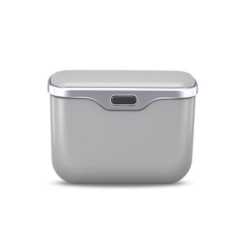 

Portable Hanging Mini Car Trash Can,Wastebasket Trash Car Interior Clip-on Storage Pouch, Dry and Wet Use Hanging Storage сірий колір