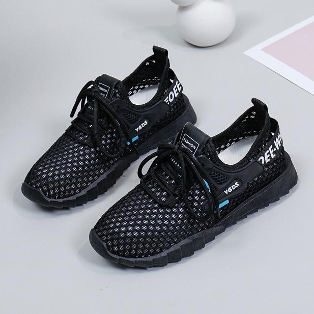 

Женские повседневные кроссовки для бега, спортивные кроссовки с дышащей сеткой, нескользящая легкая прогулочная обувь, теннисные кроссовки для женщин, летняя обувь для тренировок в тренажерном зале 40 чёрный