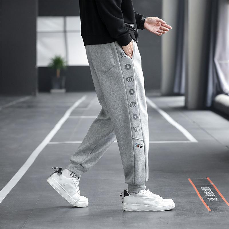 Men's Plus Size Running Fitness Pants Sweatpants Loose Letter Printed Sweatpants