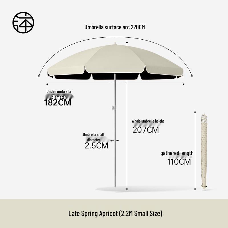 Large Outdoor Sunshade Commercial Stall Umbrella