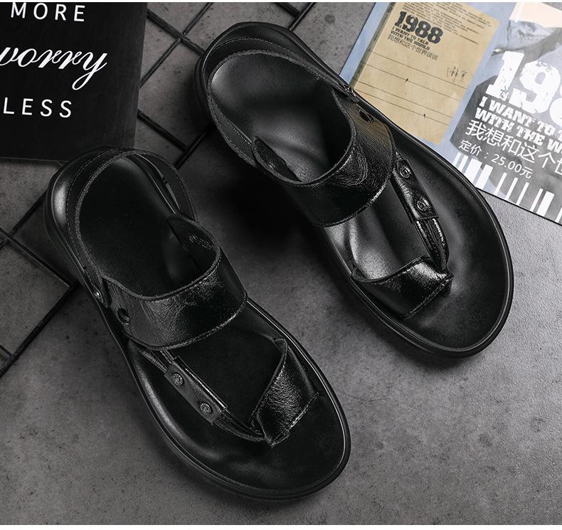 

Прямые продажи с фабрики высококачественные мужские сандалии летняя новая мужская обувь удобные сандалии на мягкой подошве сандалии двойного назначения модные тапочки 39 чёрный