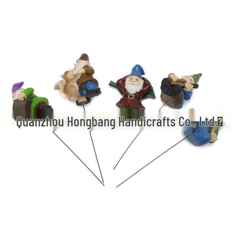 Resin Garden Gnome and Dwarf Figurines for Lawn and Courtyard Decor.