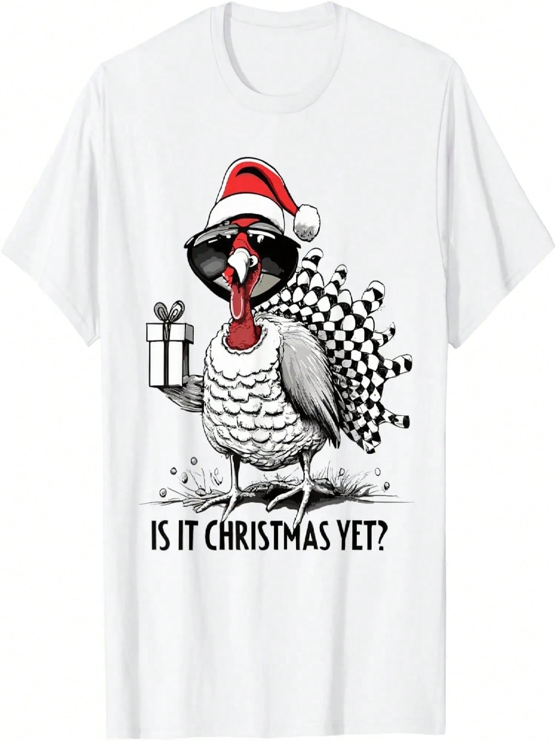 Is It Christmas Yet Sarcastic Thanksgiving Turkey Joke T-Shirt S