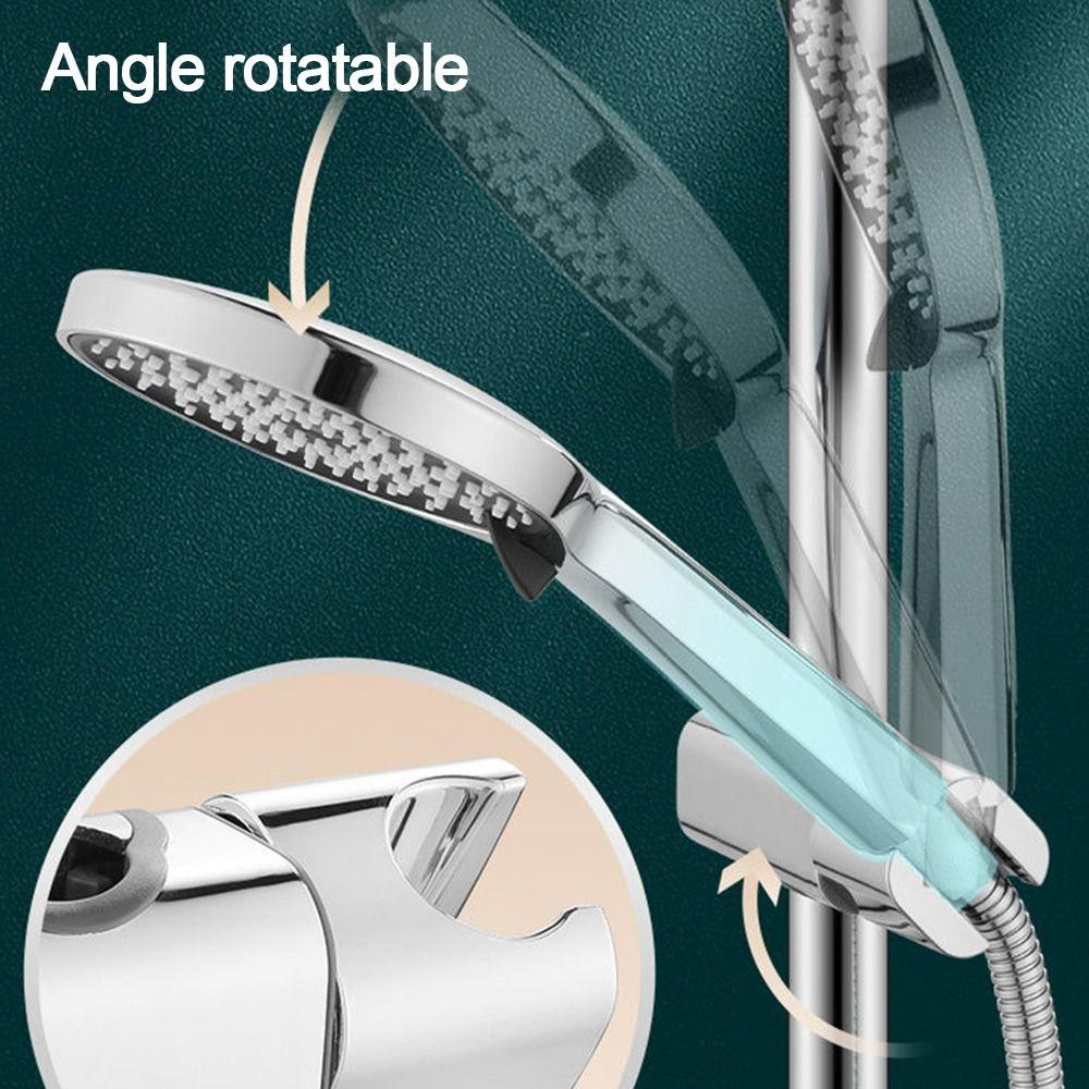 New Creative Shower Rail Slide Shower Head Holder Rotatable Bathroom Showerhead Bracket Shower Rod Replate Sprayer Rack