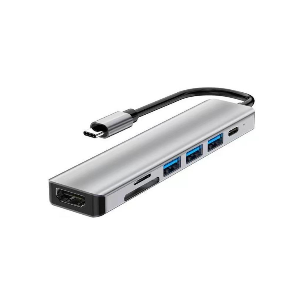

8 в 1 USB C Hub Type C to HDMI 4K 30 Гц USB 3.0 PD зарядное устройство для чтения карт памяти многопортовый адаптер для ноутбука MacBook type c 7 in 1