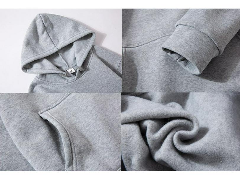 Trendy Cross-Border Couple Hoodies: Autumn/Winter Velvet Print with Kangaroo Pocket