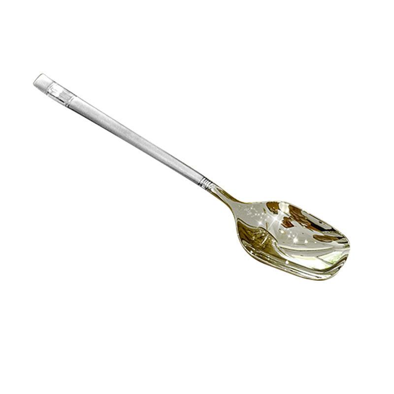 Multi Functional Stainless Steel Spoon for Household Use Student Children Eating Spoon Thick Long Handled Spoon Coffee Spoon