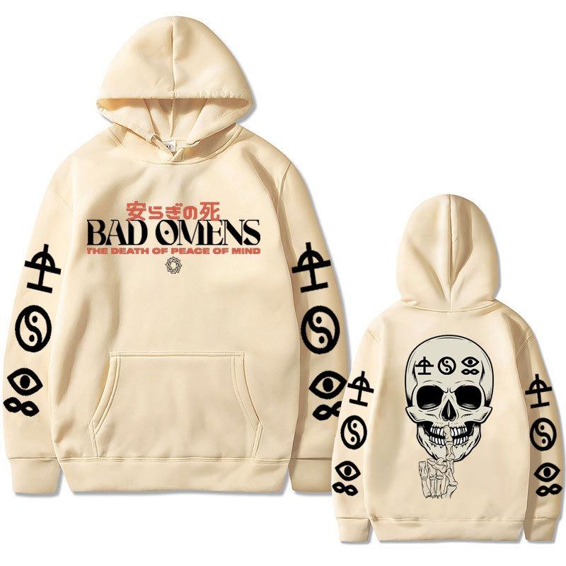 Bad Omens Band Song Like A Vliiain Double Sided Print Hoodie Sweatshirts Women Casual Streetwear Pullovers Sudaderas