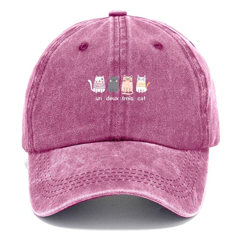 

Customize Kittens Vintage Washed Cotton Baseball Cap Adjustable Distressed Trucker Hat for Women Cute Fashion Streetwear Sun Hat рожевий