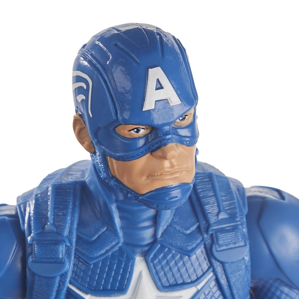 Hasbro Marvel Titan Hero Serie Avengers Captain America Actie Actie Avengers Speelgoed voor Kinderen Leeftijden 4 en Authentiek Figuur, 12-inch (30 cm) Figuur, Omhoog,