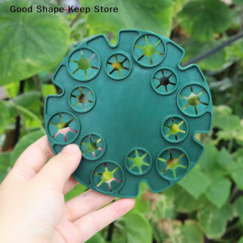 dailyGarden Trellis Plastic Connectors for Plant Support Durable Vine Pole Holder for Bamboo Stakes Outdoor Climbing Frame