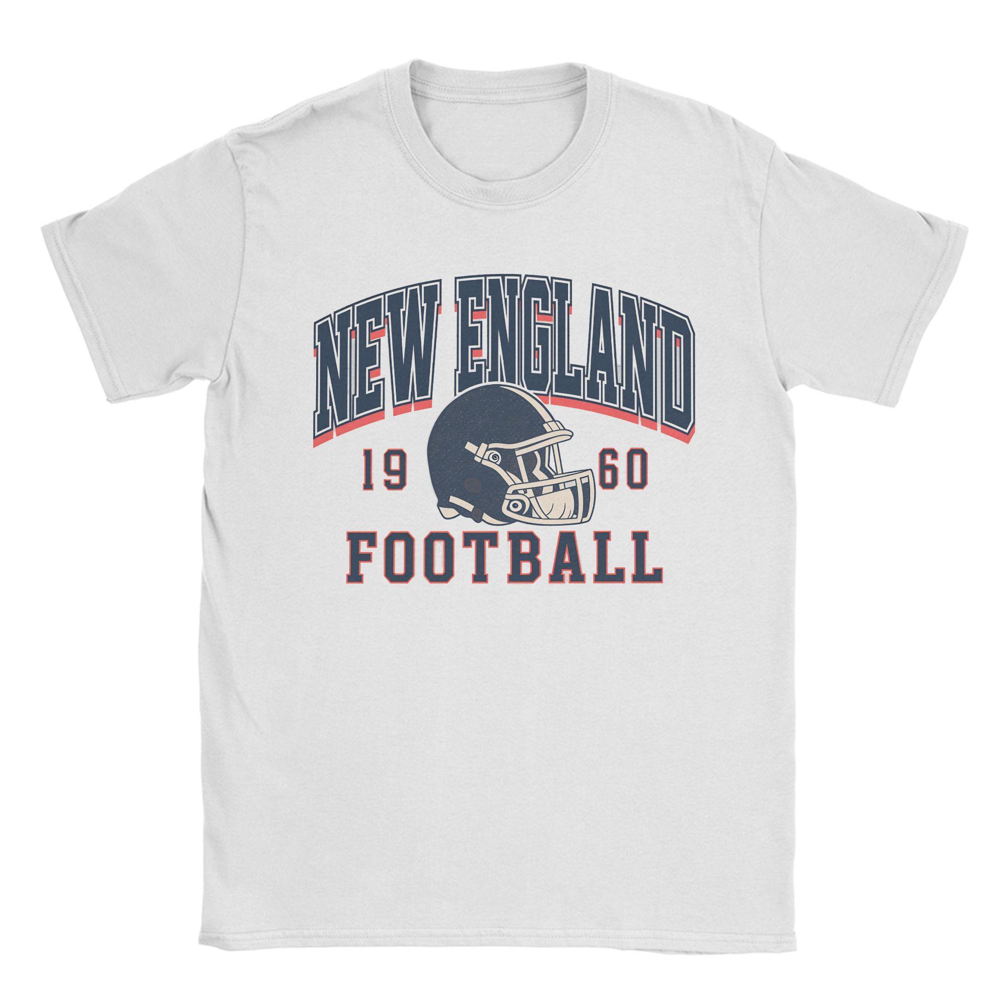 Мужские футболки New England 100% хлопок Топы Хипстер Короткий рукав Круглый вырез Футболка Футболка с принтом S