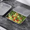 Japanese Style Stainless Steel Multi-Functional Deep Square Tray Plate