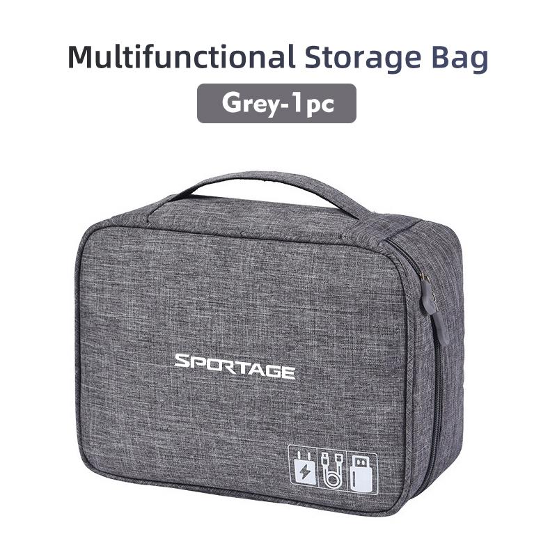 AXADSN1 Auto Reise Große Kapazität Organizer Aufbewahrung Datenkabel Tasche für KIA Sportage Rio K5 K2 Optima Cerato Proceed Venga Sedona