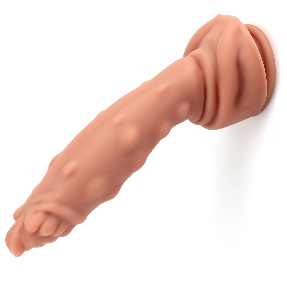 Silica Gel Riesiger realistischer weicher Dildo Penis Billiger kleiner Analdildo Silikon Saugnapf Masturbatoren Butt Plug Spielzeug für Frauen Ring Penis