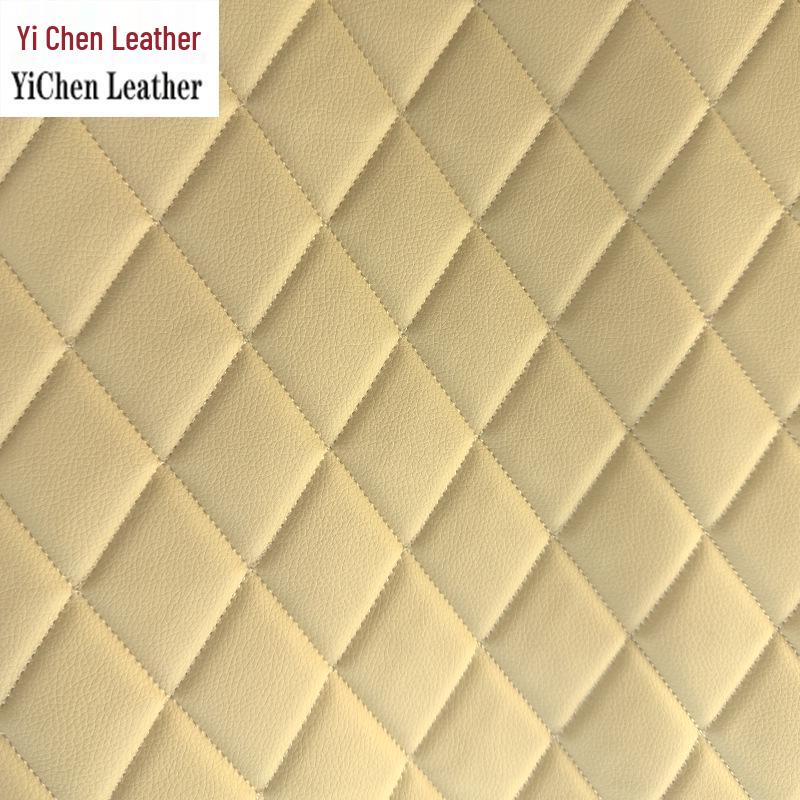 Verdikte Faux Lederen Auto Interieur Hemelbekleding & Vloermat met Borduurdetails