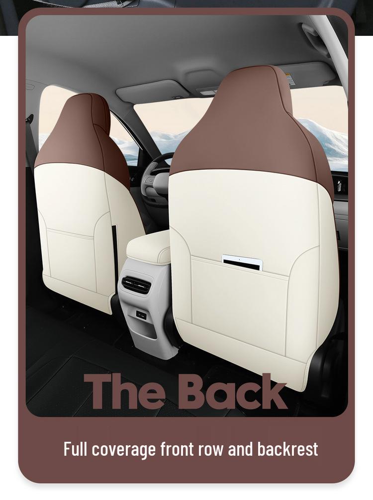 2026 Universal Leather Car Seat Cushion - All-Season Full Coverage for Geely Xingyuan