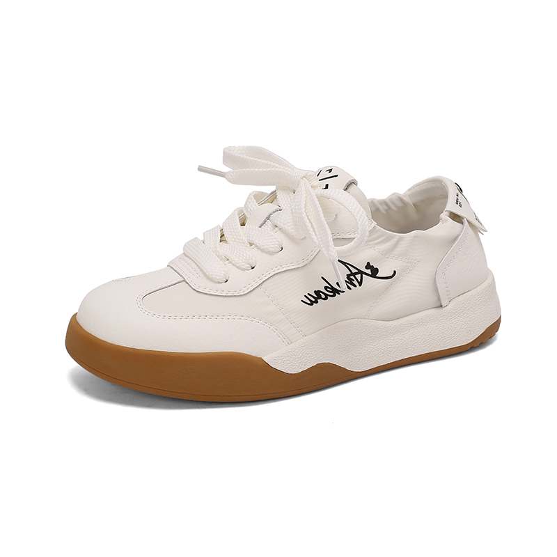 

Krazing Pot Кроссовки из микрофибры на плоскую платформу со шнуровкой, разноцветные буквы, женская повседневная обувь 40