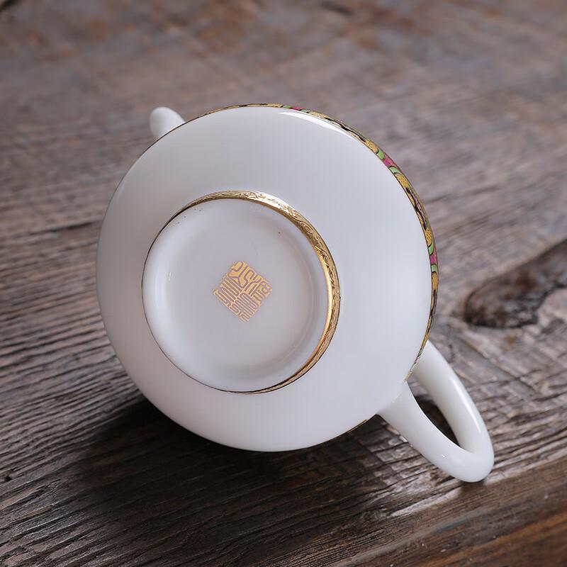 Dehua Mutton Fat Jade White Porcelain Guifei Teapot