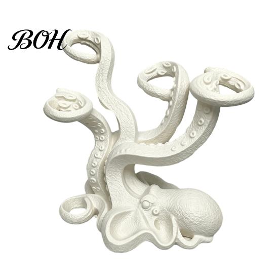 Versatile Desktop Organizer Octopus Toothbrush Holder, Durable PLA Organizer, Creative Stand, Artistic Bathroom Counter Decor Multi-functional