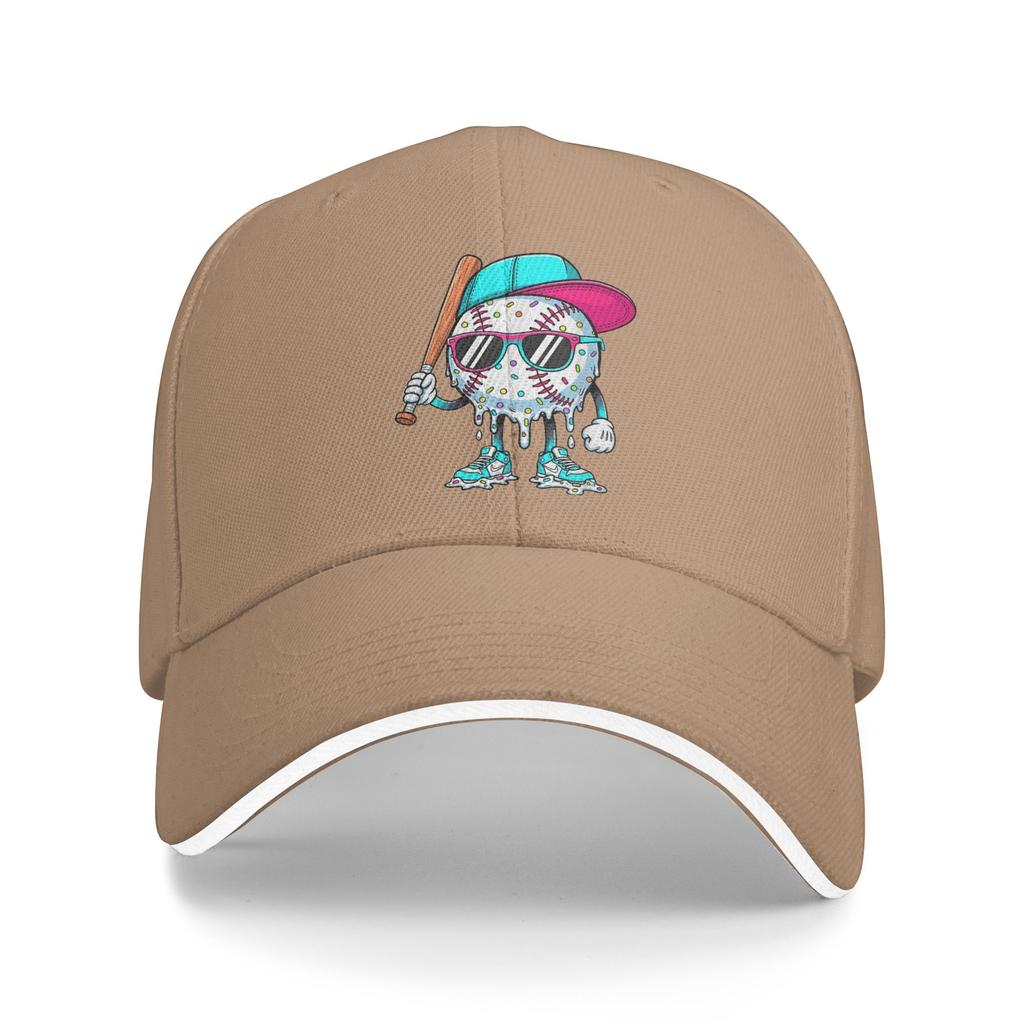 Baseball Lifestyle 101 Baseball Drip Icecream Casual Baseball Cap Fishing Hip Hop Hats Summer Sun Visor Men Trendy Baseball Caps