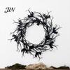 Halloween Party Decor Thorns Wreath, Realistic Spiked Branches, Horror Theme Decoration, Eerie Decoration Dead Branch Spooky for Haunted House Wreath
