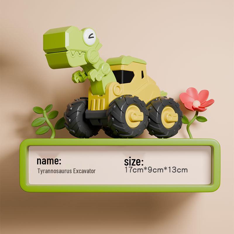 

Нажми и езжай Динозавр Экскаватор и Трицератопс Игрушечная машинка с инерционным механизмом для детей