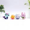 13pcs Gabby Dollhouse Anime Model Toy Smiling Car Cat Hug Gaby Girl Dolls Mercat Cartoon Action Figure Kids Xmas Birthday Gifts