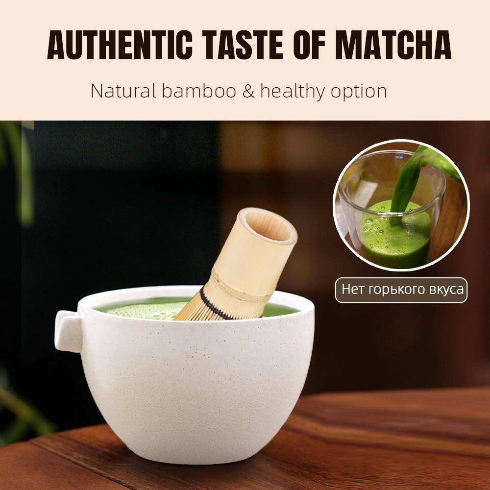9PCS Matcha Tea Set Whisk Japanese Matcha Tea Whisk Set Holder for Tea Lovers Tea-Making Tools Kitchen Accessories Ceramic Gift
