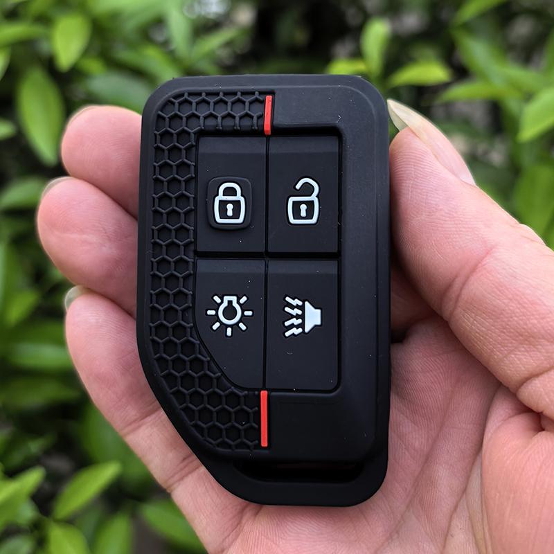 

Silicone Car Remote Key Fob Case Shell for VOLVO EVRO 6 FM FH16 FH 460 540 2024 KEY Cover with Keychain Holder Accessories чёрный