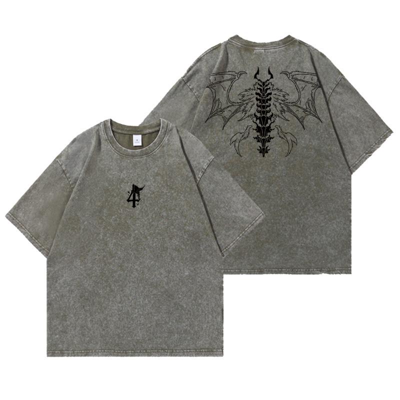 

Japan Anime Bleach Ulquiorra·Cifer Graphic Printed T Shirt Men Women Manga Tshirts Harajuku High Quality Washed Cotton T-shirt L