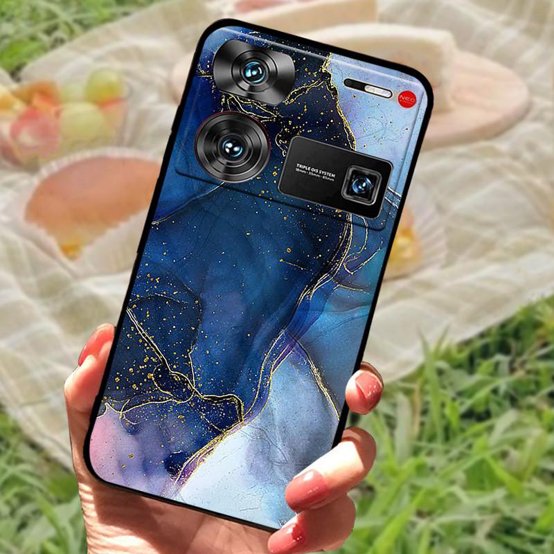 Shockproof Funda For ZTE Nubia Z60 Ultra Case Silicon Black Soft Bumper for Nubia Z60 Ultra Phone Cases Z60Ultra Cartoon Shell