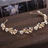 Crystal Leaf Hair Vine Band Headband Rhinestone Flower Headband Tiara For Women Bridal Wedding Hair Accessories Jewelry Headband