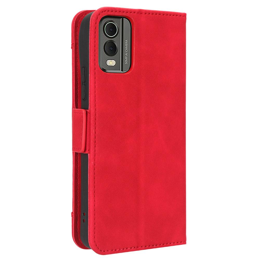 Für Nokia C32 Klapp-Design PU-Leder Handyhülle Ständer Mehrere Kartenfächer Brieftasche Handyhülle