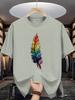 Unisex T-shirt Trendy Printed T-Shirts for Men, Regular Standard Fit Comfortable Short Sleeve Casual Tee, Versatile