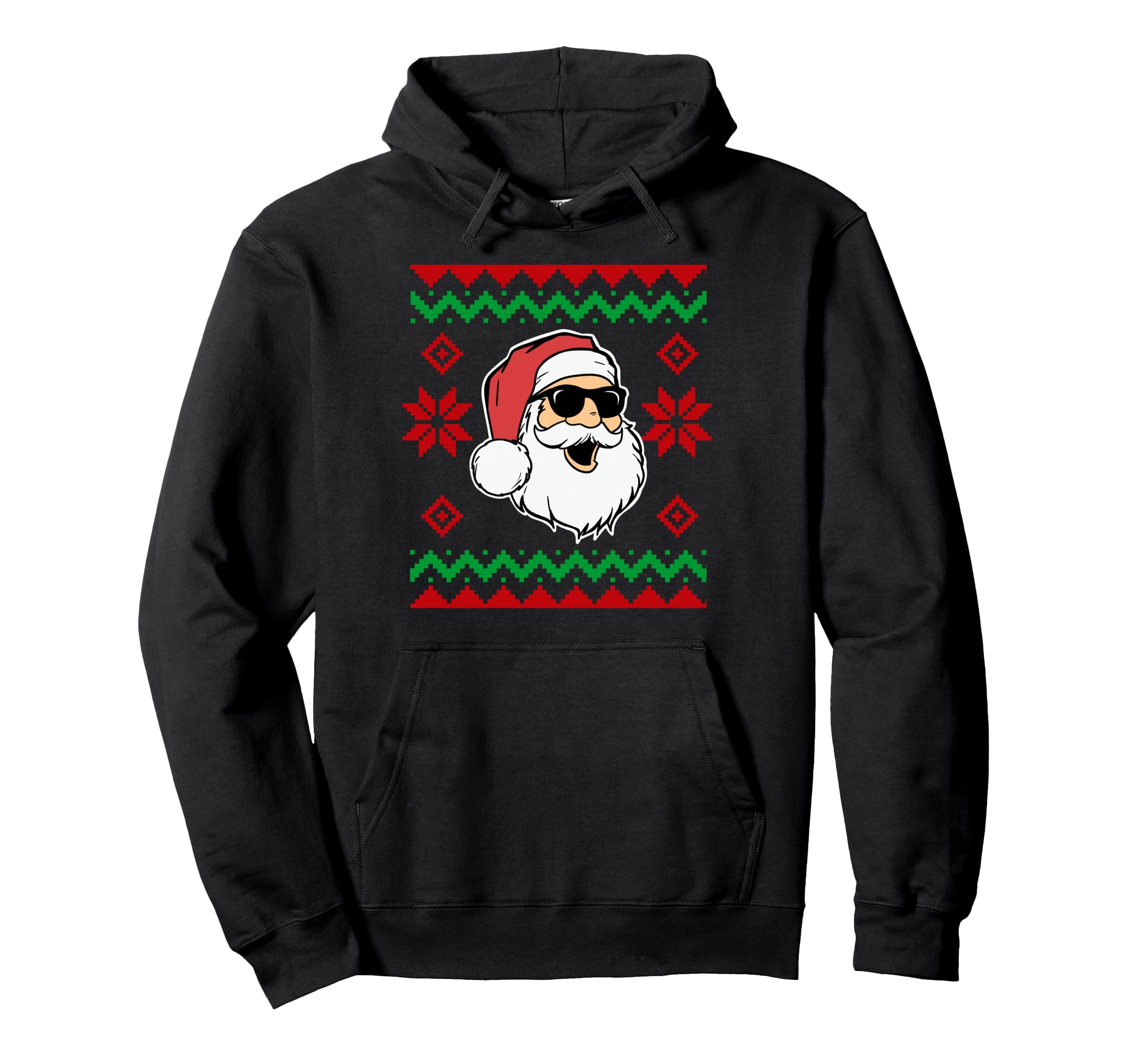 

Cool Santa Claus wearing sunglasses. Hoodie