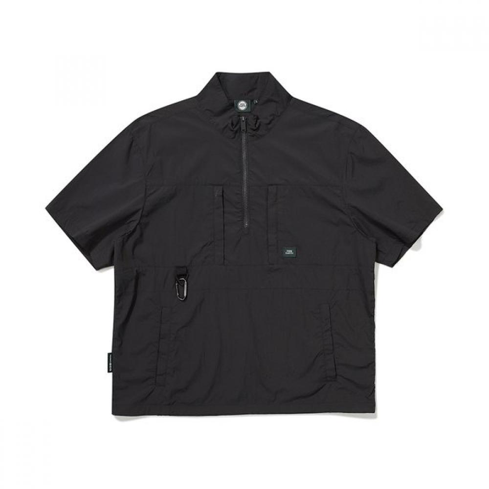 Bbc Earth Utility Pocket Short Sleeve Anorak Charcoal 085