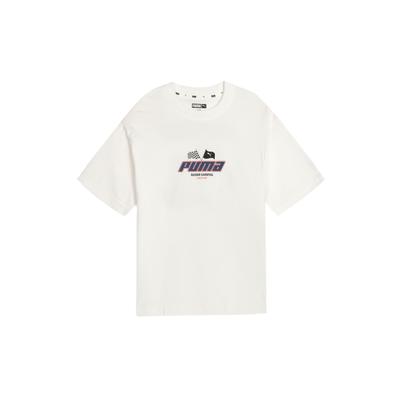 Graphic T-Shirt Casual Round Neck Sports Short Sleeve Kids Tops White 950442-01