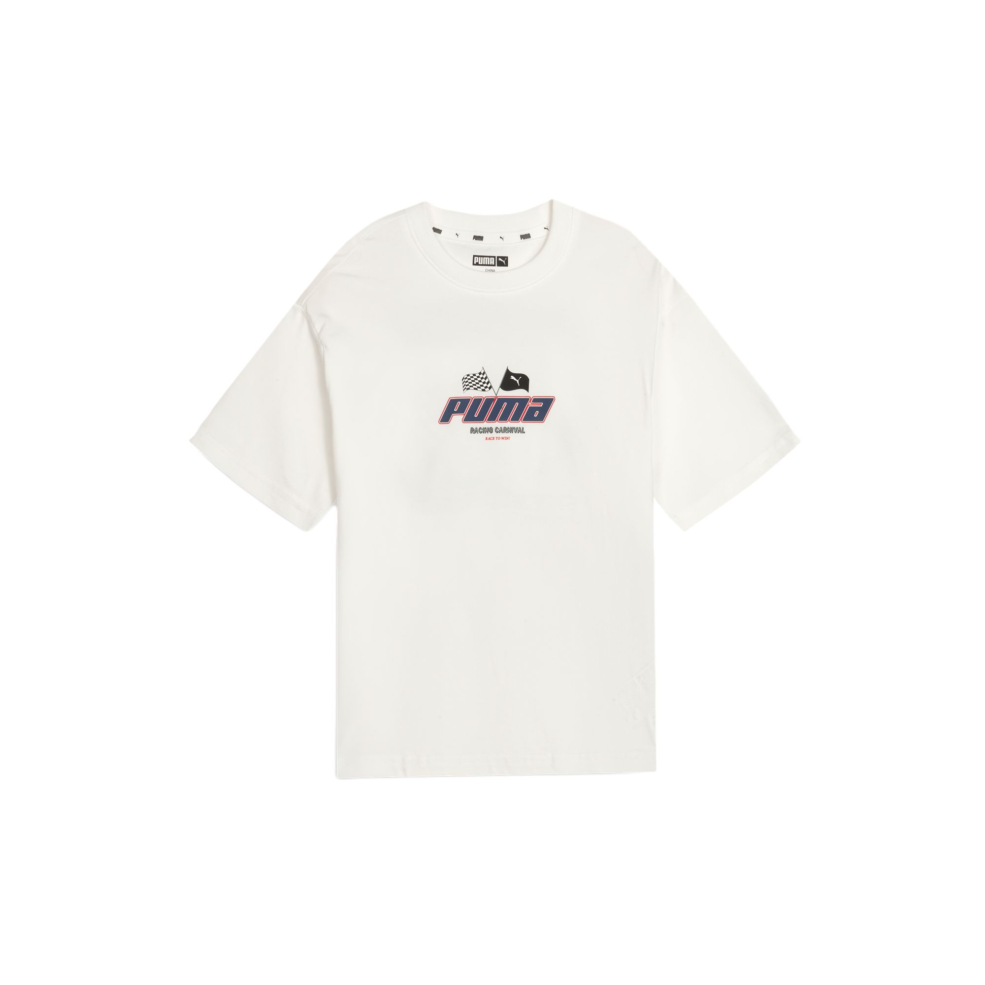 PUMA Graphic T Shirt White Children Aged 3 7 Years Old 950442-01 120