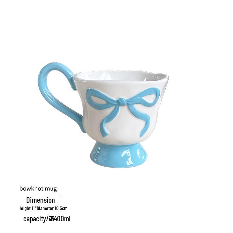 Shangqi Bow Knot Footed Ceramic Mug