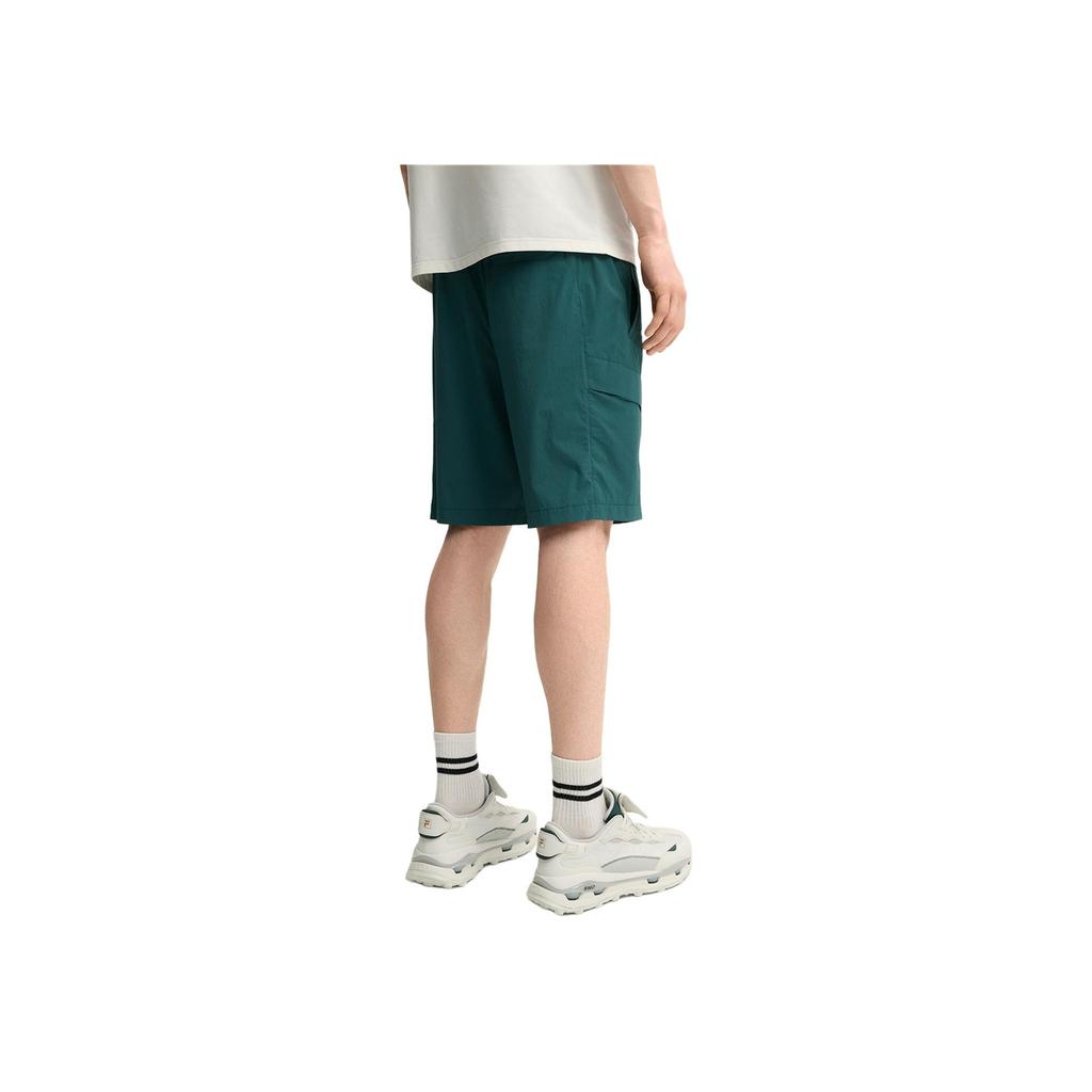 Fila Heritage Simple Lace Fashion Five-Point Casual Shorts Men Shorts Dark-Night-Green F11M538804F-DG
