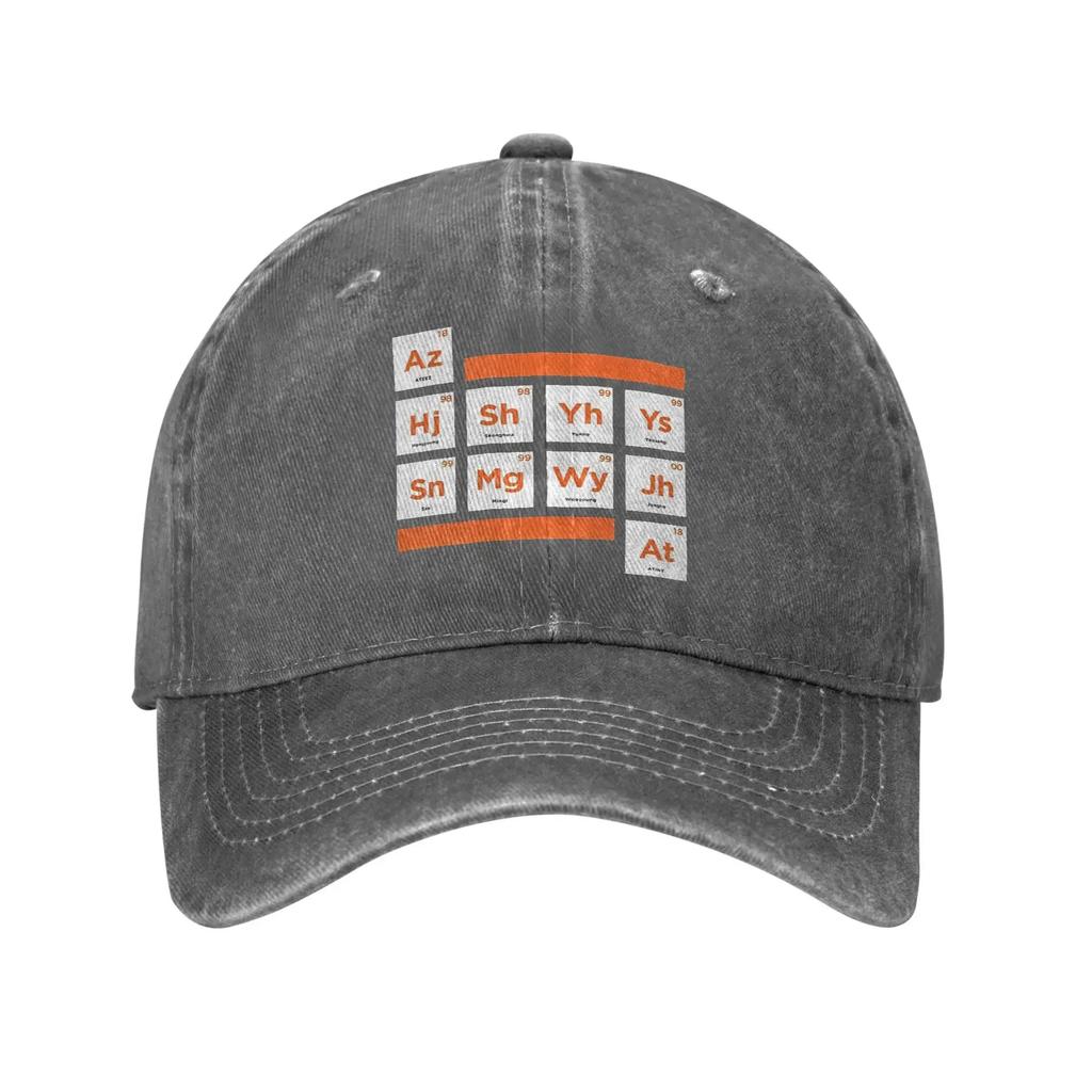 ATEEZ Periodic Table Casual Baseball Cap Summer Trucker Hat Sunscreen Outdoor Sports Unisex Unisex Street Style Baseball Caps