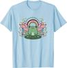 Frog Rainbow Cottagecore Aesthetic Graphic Tee Soft Casual Unisex T-Shirt